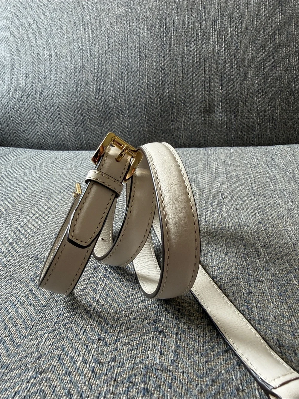 Michael Kors Ivory Leather Crossbody Removable/Adjustable Replacement Strap